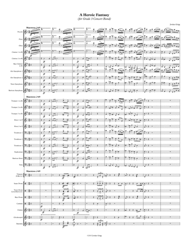 A Heroic Fantasy (for Grade 3 Concert Band)