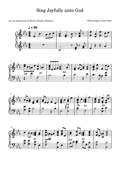Sing Joyfully unto God (arr. Sharon Hanjian Rondeau)