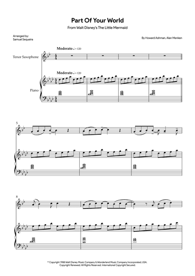 Part Of Your World (reprise) (arr. Samuel Sequeira)