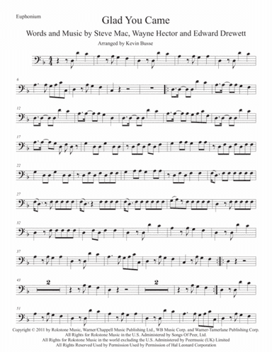 Glad You Came (arr. Kevin Busse)