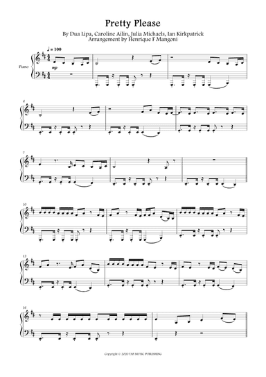Pretty Please (arr. Henrique F Mangoni)