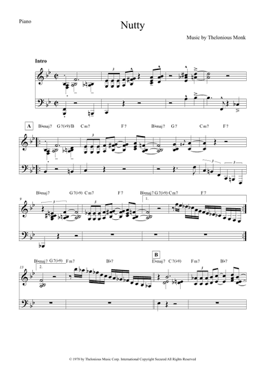 Nutty (arr. The Sheet Music Library)