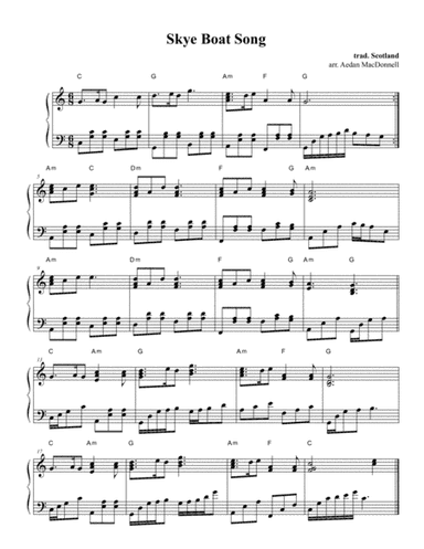 Skye Boat Song (Over the Sea to Skye) - trad. Scotland (arr. Harp use Inspirations)