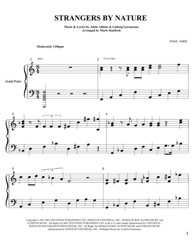 Strangers By Nature (arr. Mark Stanford)