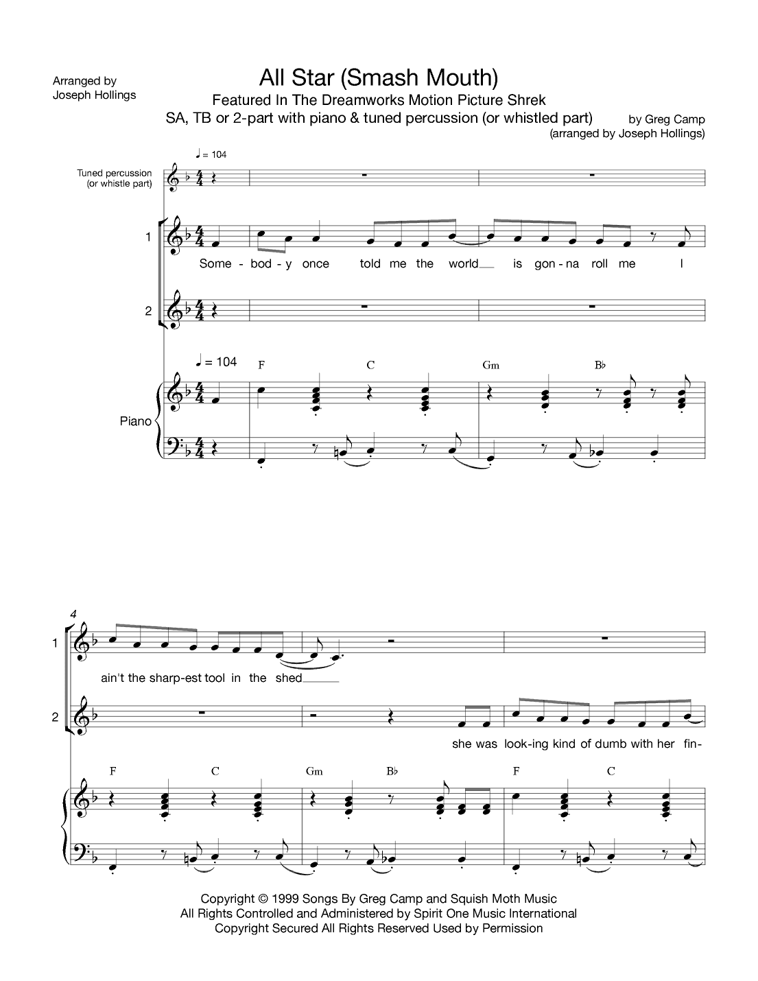 All Star (arr. Joseph Hollings)