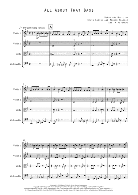All About That Bass (arr. Karen DeNardi)