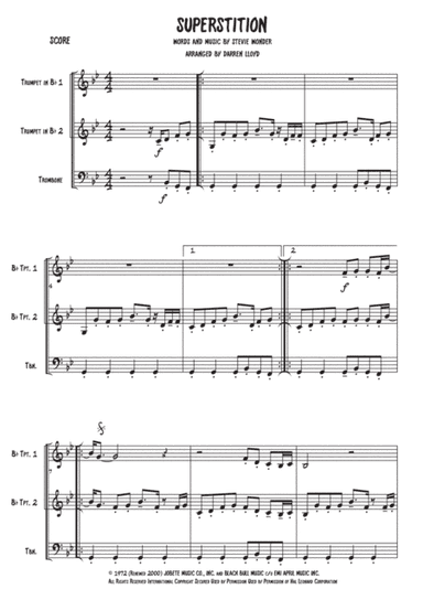 Superstition (arr. Darren Lloyd)