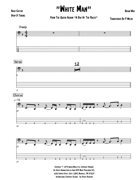 White Man (arr. Accubass)