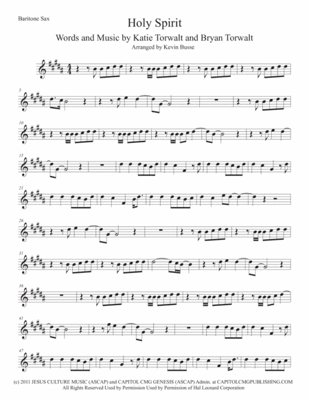 Holy Spirit (arr. Kevin Busse)