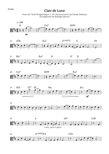 Clair de Lune (arr. Rodrigo Faleiros)