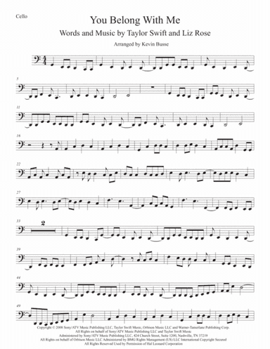 You Belong With Me (arr. Kevin Busse)