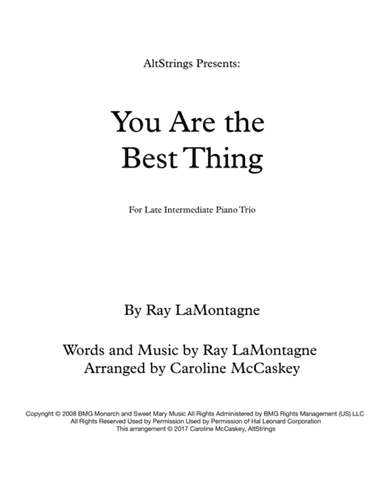 You Are The Best Thing (arr. Caroline McCaskey)