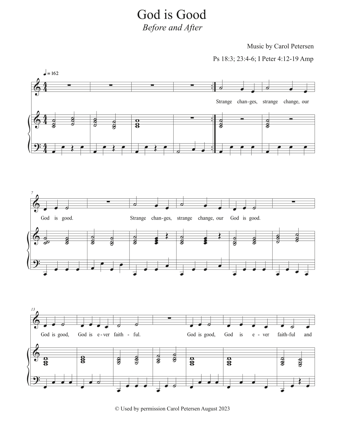 God is Good (Before and After)