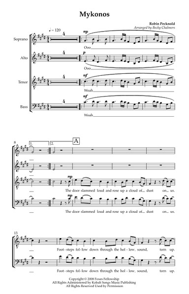 Mykonos (arr. Becky Chalmers)