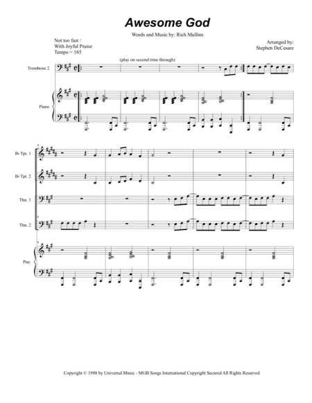 Awesome God (arr. Stephen DeCesare)