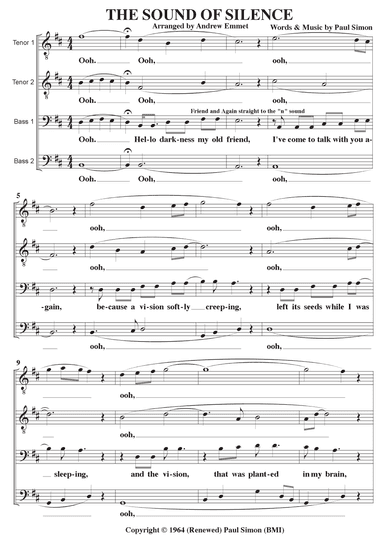 The Sound Of Silence (arr. Andrew Emmet)