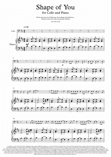 Shape Of You (arr. Tim Curd.)