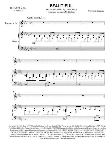 Beautiful (arr. James M. Guthrie)