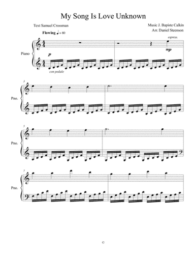 My Song Is Love Unknown (arr. Daniel Steenson)