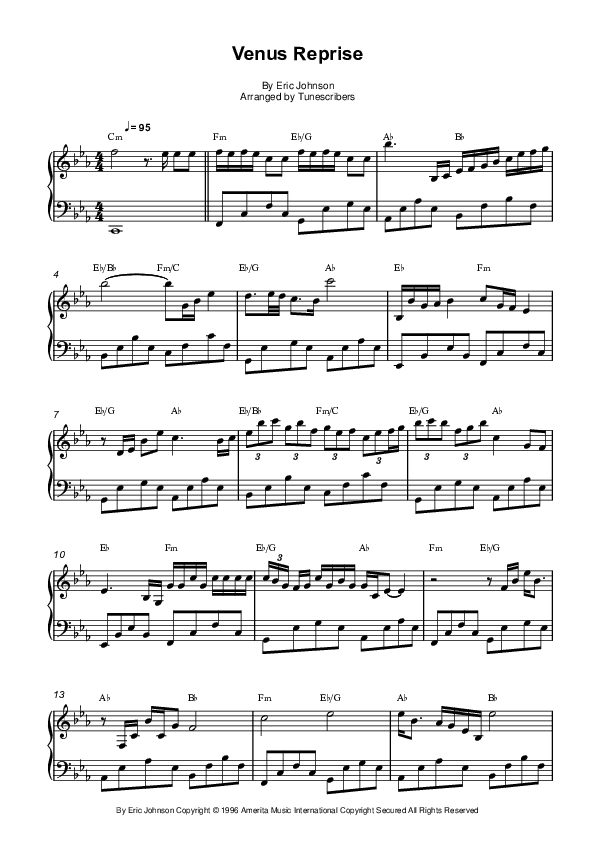 Venus Reprise (arr. Tunescribers)