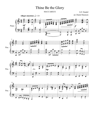 Thine Be The Glory (arr. Daniel Steenson)