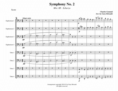 Scherzo (Mvt. III) from Symphony No. 2 (arr. Gary Bricault)