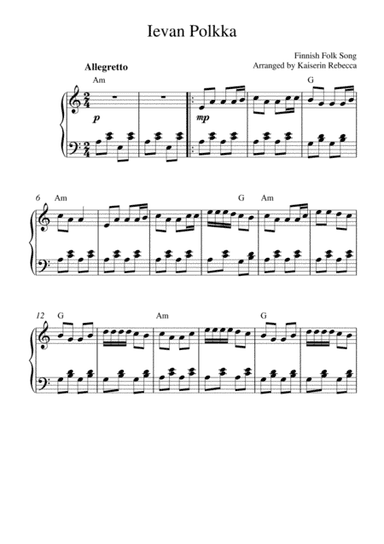 Ievan Polkka (arr. Kaiserin Rebecca)