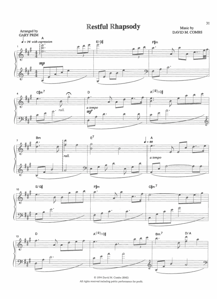 Restful Rhapsody