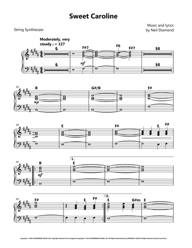 Sweet Caroline (arr. David Lartey)