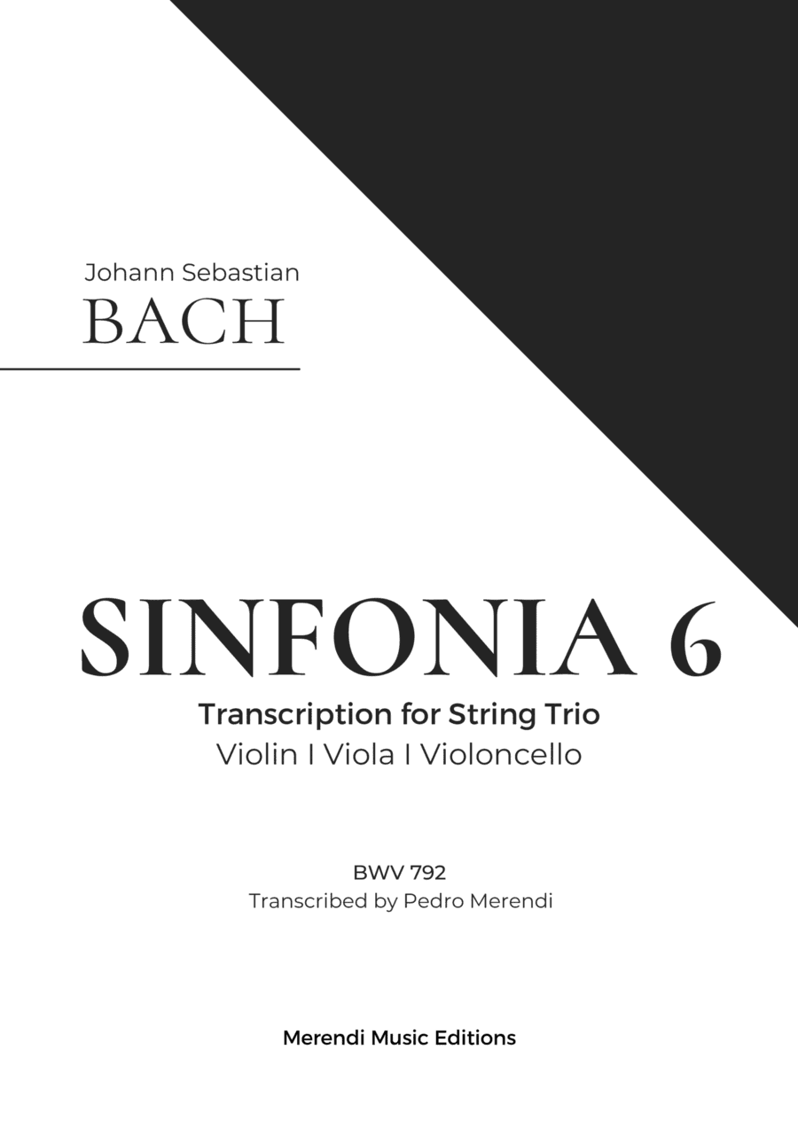Bach - Sinfonia 6 (BWV 792) (arr. Pedro Merendi)