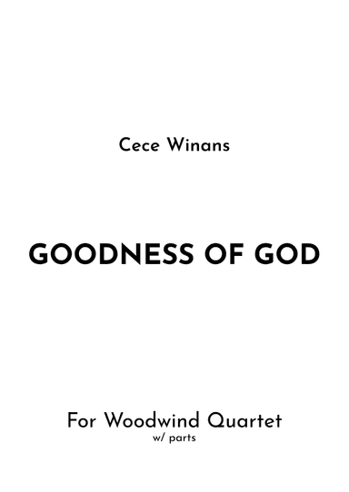 Goodness Of God (arr. Jireh J.)
