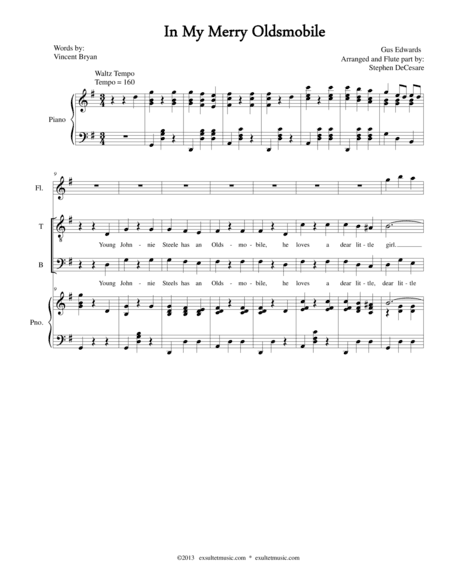 In My Merry Oldsmobile (arr. Stephen DeCesare)