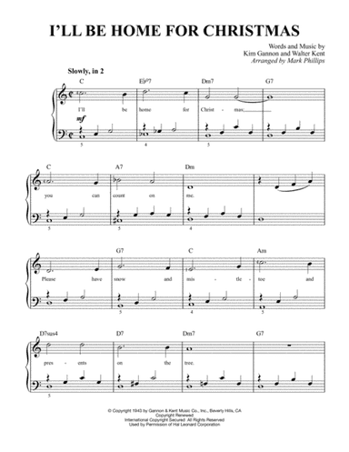 I'll Be Home For Christmas (arr. Mark Phillips)
