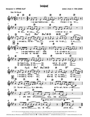 Imagine (arr. Stephen Bulat)