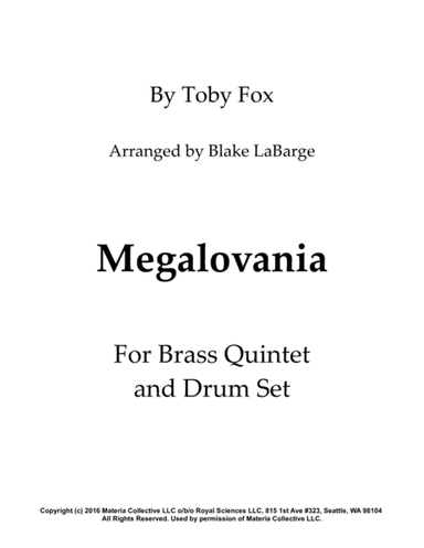 MEGALOVANIA (from Undertale) (arr. Blake LaBarge)