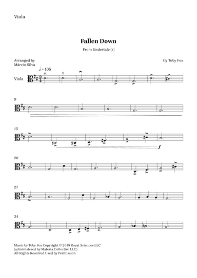 Fallen Down (arr. Márcio Silva)