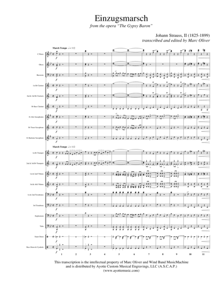 Entry March (Einzugmarsch) from "The Gypsy Baron" (arr. Marc Oliver)