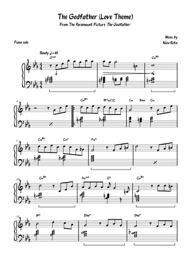 The Godfather (love Theme) (arr. David Lartey)