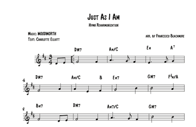 Just As I Am (Hymn Reharmonized) (arr. Francesco Blackmore)