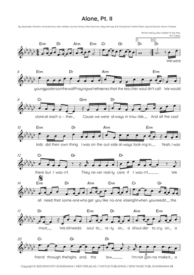 Alone (arr. Cuppy)