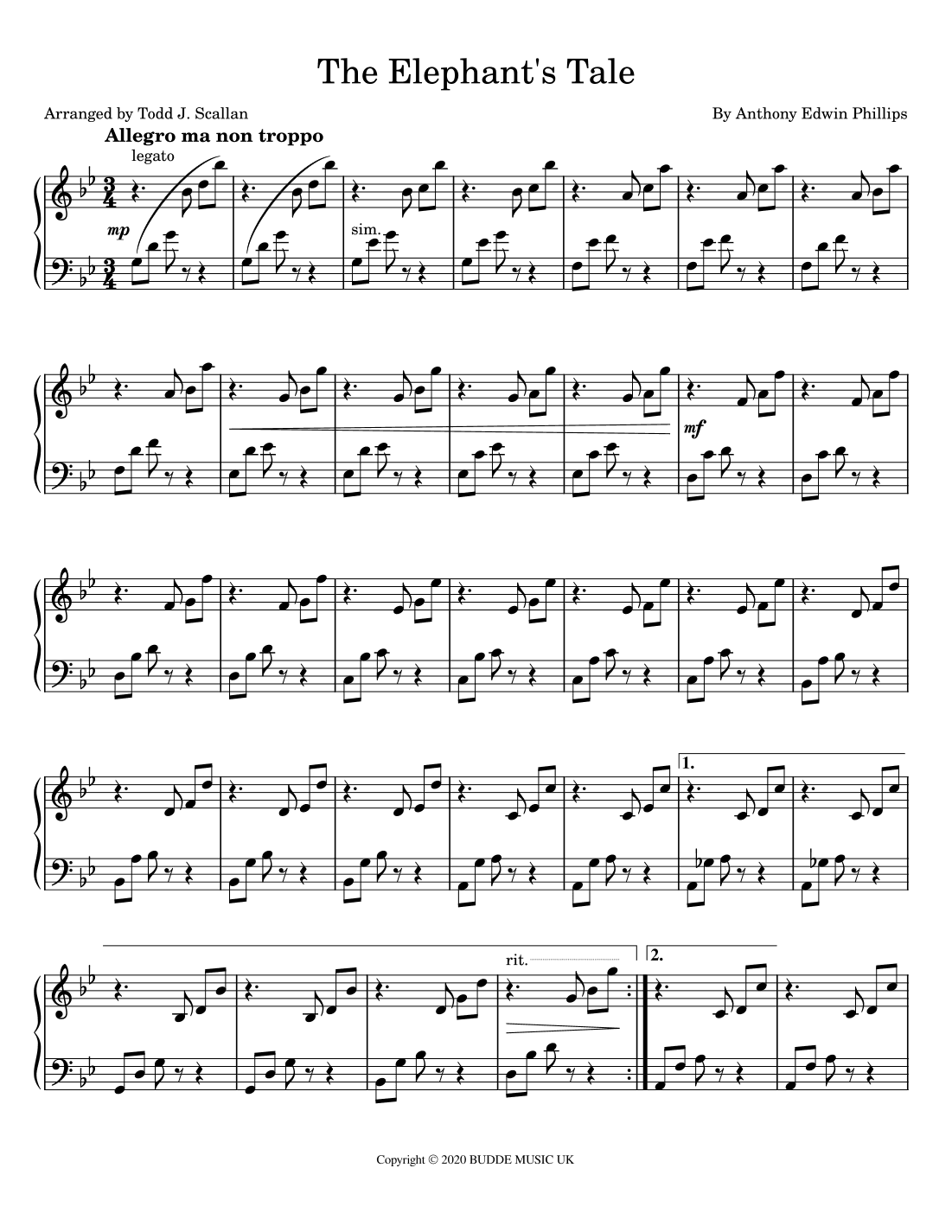 The Elephant's Tale (arr. Todd J. Scallan)