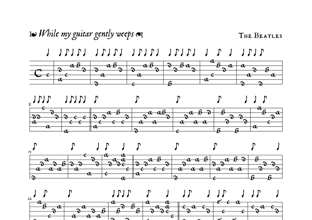 While My Guitar Gently Weeps (arr. David Hernández)