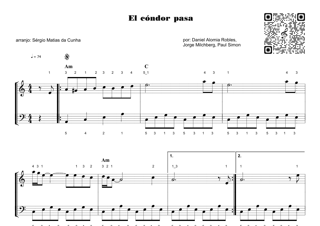 El Condor Pasa (if I Could) (arr. Sérgio Matias da Cunha)