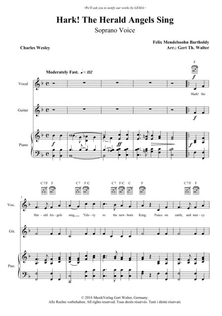 Hark! The Herald Angels Sing (arr. Gert Th. Walter)