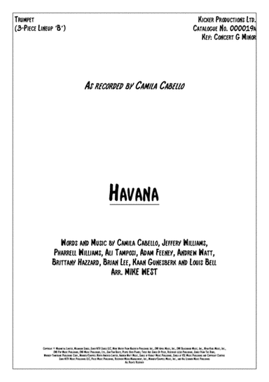 Havana (arr. Mike West)