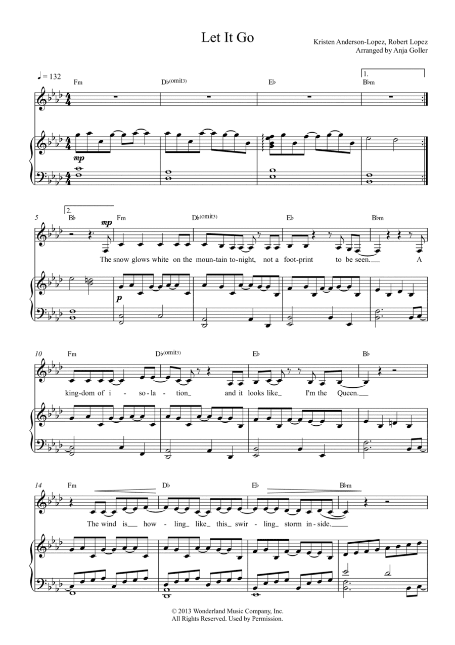 Let It Go (arr. Anja Goller)