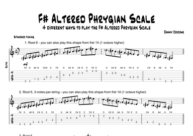 F# Altered Phrygian Scale (4 Ways to Play)