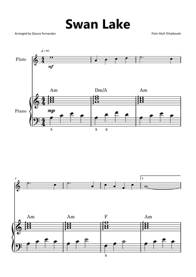 Swan Lake (arr. Glauco Fernandes)