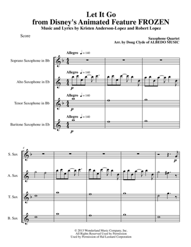 Let It Go (from Frozen) (arr. Doug Clyde)