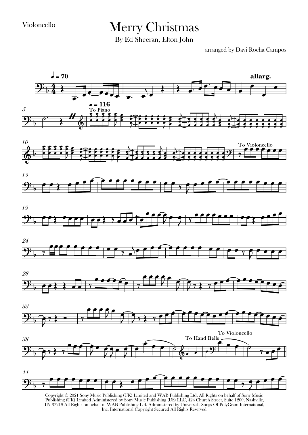 Merry Christmas (arr. Davi Rocha Campos)